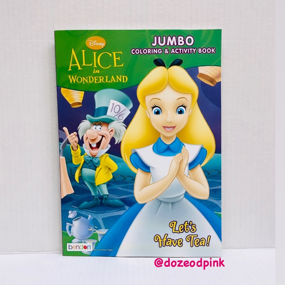 Disney Alice in Wonderland coloring & activity Book